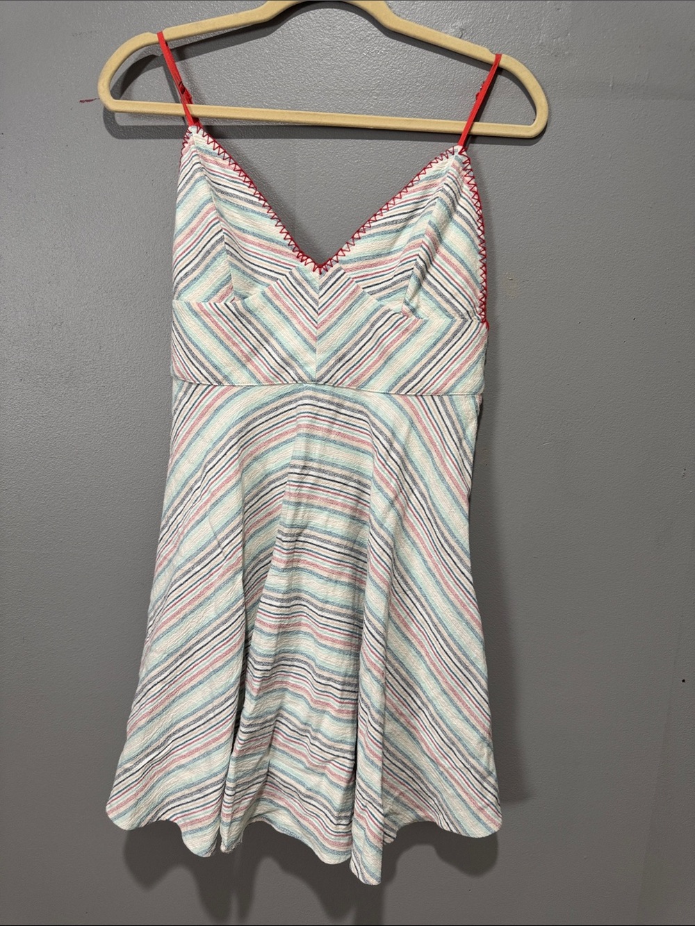 Paper Crane Multicolor Striped Mini Dress